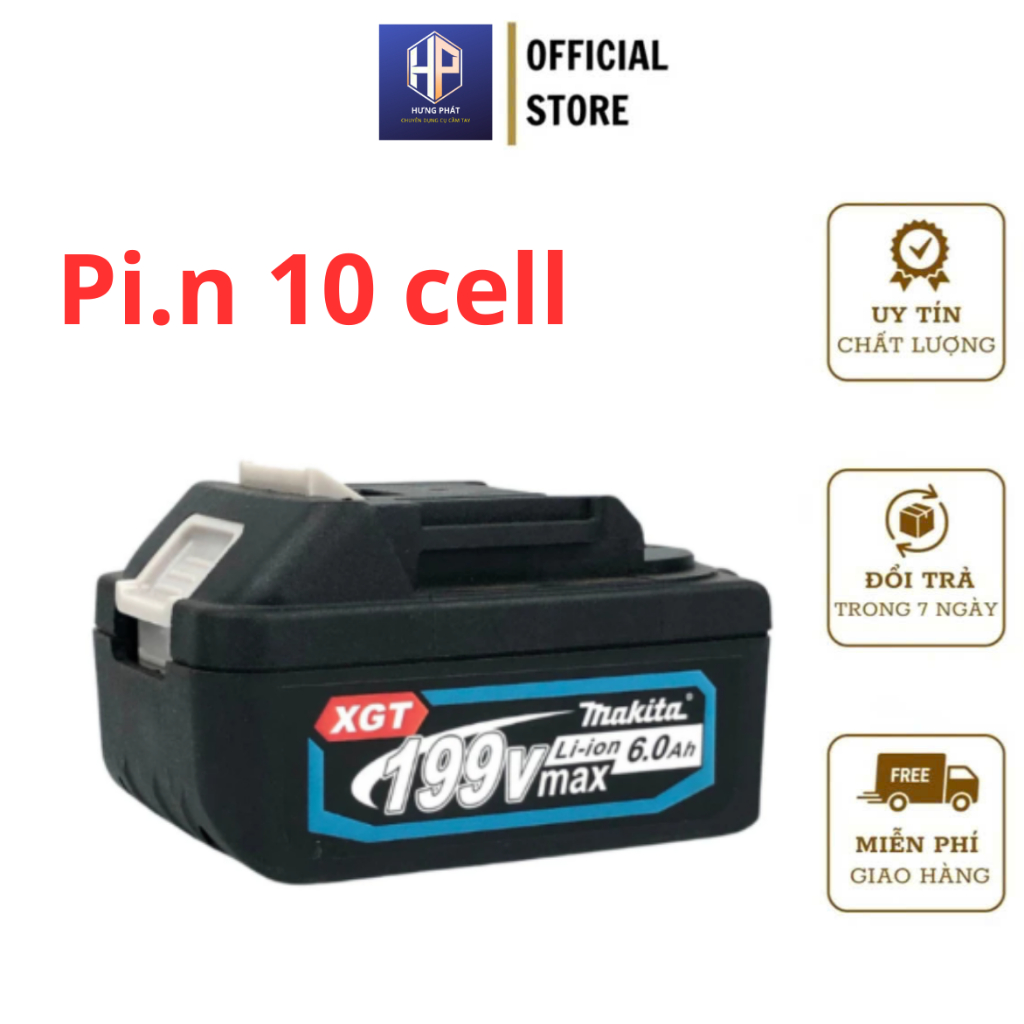 Thân máy siết bulong 20V-199V chân pin thông dụng MAKITA