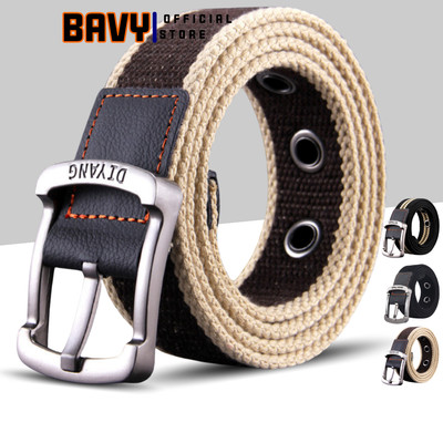 Thắt lưng vải nam siêu bền khóa chốt hợp kim chống gỉ  nhiều màu TL01ABC