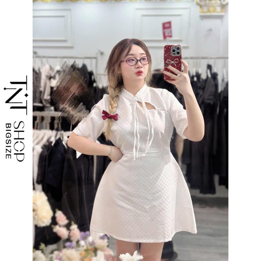 SƯỜN XÁM BIGSIZE CÁCH TÂN CHIẾT EO NÚT TÀU [TNT SHOP BIGSIZE 60KG 90KG]