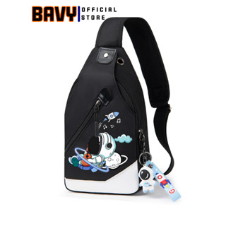  Túi chéo nam mini Ba Vy FASHION đựng điện thoại đi chơi in họa tiết phi hành gia TĐC25 