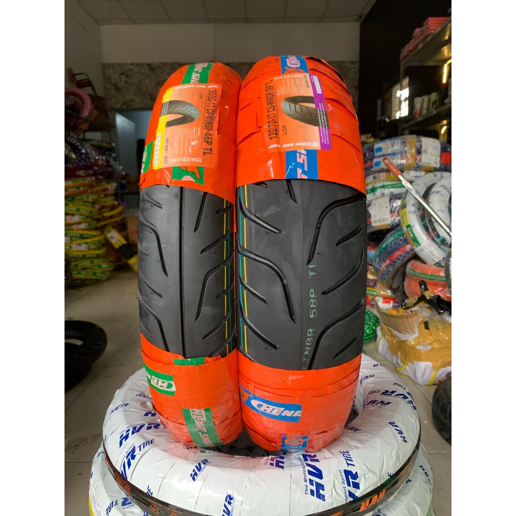 Vỏ lốp CHENGSHIN gắn cho Winner V1V2V3, Ex155 VVA size 120/70-17, 90/80-17. Vỏ không ruột