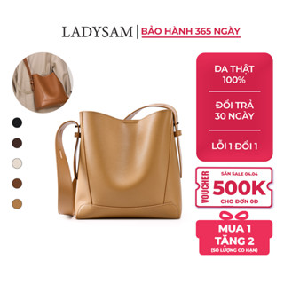 Túi Xách Nữ Công Sở Da Thật Mềm Mại Ladysam - Túi Tote Da Đeo Vai Kẹp Nách Size 25 Rộng Rãi Cho Nàng Đi Học Đi Làm