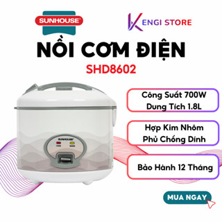 [Sunhouse Chính Hãng] Nồi Cơm Điện 1.8 Lít Sunhouse SHD8602