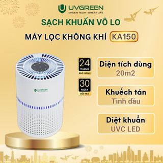 [Live] Máy Lọc Không Khí Diệt Khuẩn UVGREEN KA150 - UVC LED, Lõi Lọc HEPA H13, Bảo Hành 24T