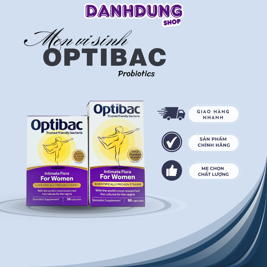 Men vi sinh Optibac tím (Optibac For Women) - 30 viên/90 viên
