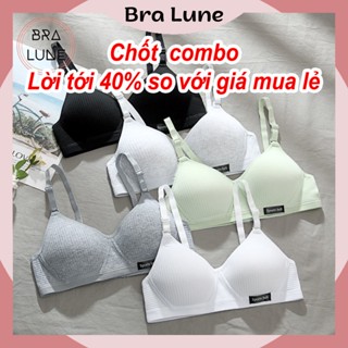 Áo ngực nữ cotton không gọng nâng ngực, áo lót nữ mềm mại thoáng mát tôn vòng 1 gợi cảm mã ANM-01
