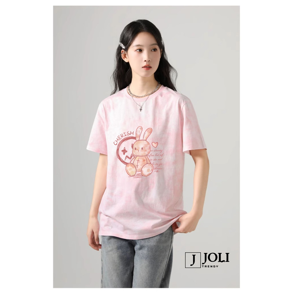 Áo Thun Loang, Áo Phông Nam Nữ Unisex Tay Lỡ By JOLI BST 7 In Hình Chất Cotton Form Rộng J Joli Trendy | BigBuy360 - bigbuy360.vn