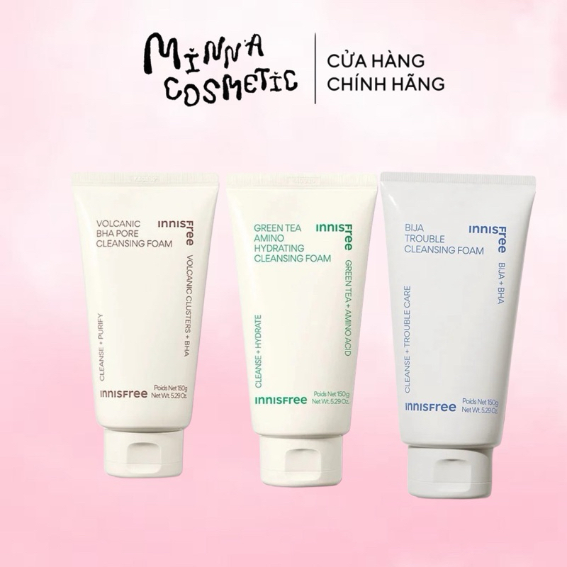 SỮA RỬA MẶT INNISFREE MẪU MỚI