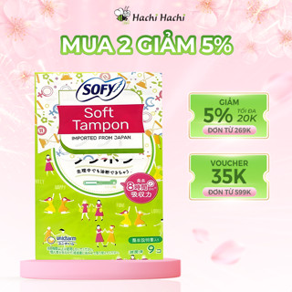 Băng vệ sinh Tampon Sofy Unicharm siêu thấm 9 miếng - Hachi Hachi Japan Shop