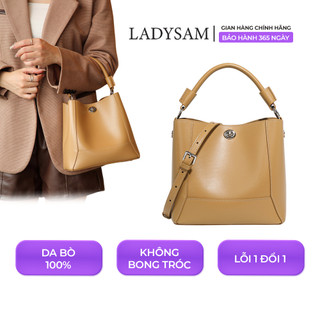  Túi Xách Nữ Tote Da Công Sở Đeo Vai Kẹp Nách 2 Trong 1 Size 22 Cho Nàng Đi Học Đi Làm LADYSAM LDS2652 
