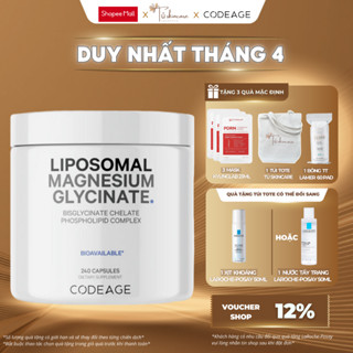 Viên Uống Code Age Bổ Sung Magiê Hỗ Trợ Giấc Ngủ, Xương Khớp, Cơ Bắp Codeage Liposomal Magnesium Glycinate 240 viên