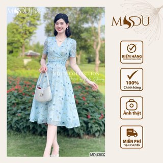 Váy Tơ Hàn MDU3032 Họa Tiết Hoa Nhí Bắt Mắt Có Độ Xòe Nhẹ Nhàng Từ MDU K64-D1-2