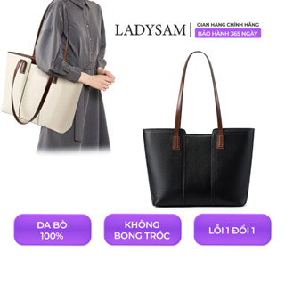 Túi Xách Nữ Tote Da Đeo Vai Công Sở Da Bò Cao Cấp Đựng Laptop Tài Liệu A4 Size 33 LADYSAM LDS2721