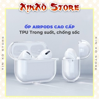  Ốp bảo vệ Airpod 2 3 Pro Pro2 Pro3 TRONG SUỐT CHỐNG SỐC kèm móc khóa - XỊN XÒ Store 