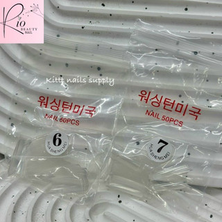 Móng típ hàn lẻ size 5-6-7-8-9 bịch 50 móng cho thợ nail mi spa - V&K Beauty