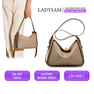 Túi Xách Nữ Túi Tote Da Đeo Phong Cách Niche Da Thật Mềm Mại Rộng Rãi Size 25 LADYSAM LDS2236 