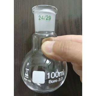 Bình cầu thủy tinh đáy tròn cổ nhám 100 ml