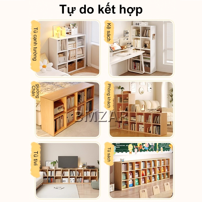 Bmzar Kệ sách lưu trữ mở với nhiều ngăn để lưu trữ đồ đạc được phân loại và tiết kiệm không gian | BigBuy360 - bigbuy360.vn