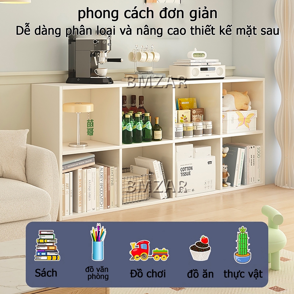 Bmzar Kệ sách lưu trữ mở với nhiều ngăn để lưu trữ đồ đạc được phân loại và tiết kiệm không gian | BigBuy360 - bigbuy360.vn