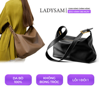 Túi Xách Nữ Tote Da Đeo Chéo Đeo Vai Phong Cách Retro Thời Trang Công Sở Size 32 LADYSAM LDS2729