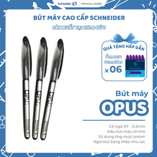 Bút máy Schneider  Opus  - (bulk) black - made in Germany cỡ ngòi EF - 0.3mm+ Thân dài, sử dụng đươc ống mực hoặc Piston
