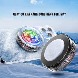  Sò lạnh tản nhiệt điện thoại S2 quạt từ tính Led RGB Gaming thế hệ mới siêu nhẹ đóng băng full mặt 