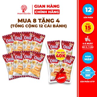 [11 VỊ][MUA 8 TẶNG 4] Tổng cộng 12 Bánh Mì Tươi Ăn Sáng Otto Mặn – Ngọt các loại | Đồ ăn vặt