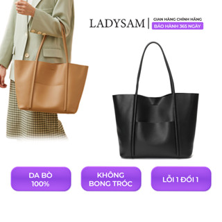  Túi Xách Công Sở Nữ SUPER BIG TOTE Da Thật Mềm Mại - Túi Tote Đeo Vai Size 35 Đựng Laptop Tài Liệu LADYSAM LDS1777 