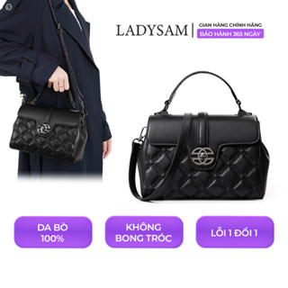 Túi Xách Tay Nữ Đeo Chéo Đeo Vai Da Bò Mềm Mại Vân Trám Dập Nổi Size 23 Cho Nàng Đi Chơi Đi Tiệc - LADYSAM LDS2578
