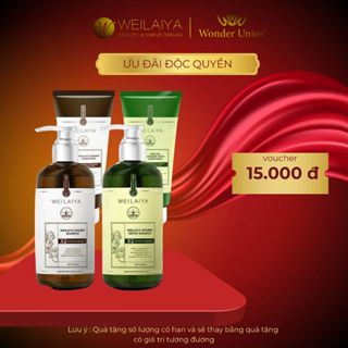 Bộ dầu gội gừng cao cấp Weilaiya Luxury giúp hỗ trợ mọc tóc nhanh, giảm rụng và phục hồi tóc hư tổn
