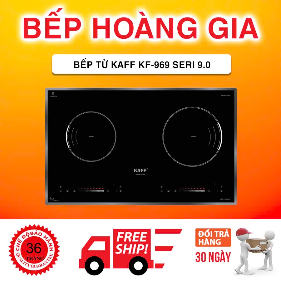 Bếp từ Kaff KF-969 Seri 9.0 nhập khẩu nguyên chiếc từ Malaysia giảm giá 70%, Bảo hành 5 năm