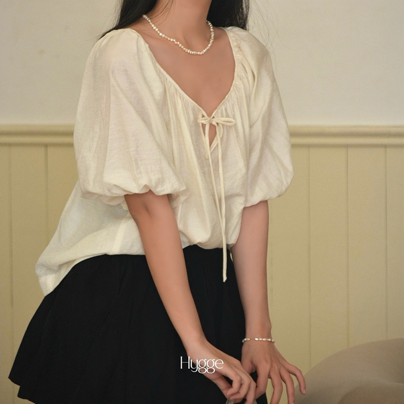 Hygge | Áo tay phồng form babydoll - Maki Top