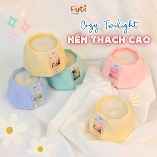 Nến Thơm Thạch Cao Tone Pastel, Nến Thơm Handmade Decor Góc Bàn Học, Thơm Phòng, Quà Tặng Dễ Thương