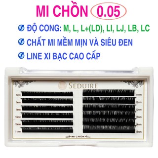  Mi khay lông chồn cao cấp SEDUIRE độ dày 0,05; độ cong M L L+ LD  LI LB LC chất mi mềm mịn và siêu đen 