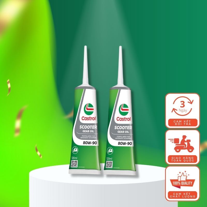 Dầu Hộp Số Xe Tay Ga Castrol SCOOTER GEAR OIL 120ml - SAE 80W-90 - API GL-5