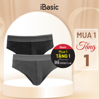 [MUA 1 TẶNG 1] Pack 2 combo quần lót nam iBasic brief thun lạnh thoáng mát PA2PANM111