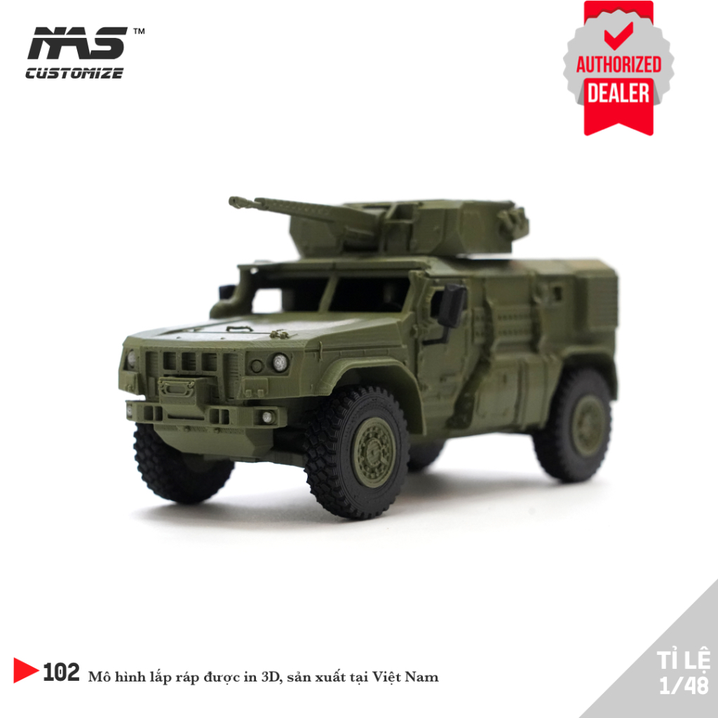 [NAS] Mô hình xe quân sự K-4386 Typhoon VDV tỉ lệ 1/48, Mô hình lắp ráp xe thiết giáp Typhoon 1:48