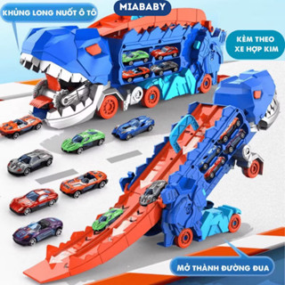 Đồ Chơi Xe Khủng Long Nuốt Ô Tô, Đồ Chơi Xe Khủng Long Biến Hình Cầu Trượt, Xe Đồ Chơi Cho Bé Trai