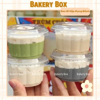  100 Ly Hoa Mai Lớn 110ml Đựng Rau Câu Ly Hấp Bánh Flan Ly Đựng Sữa Chua 