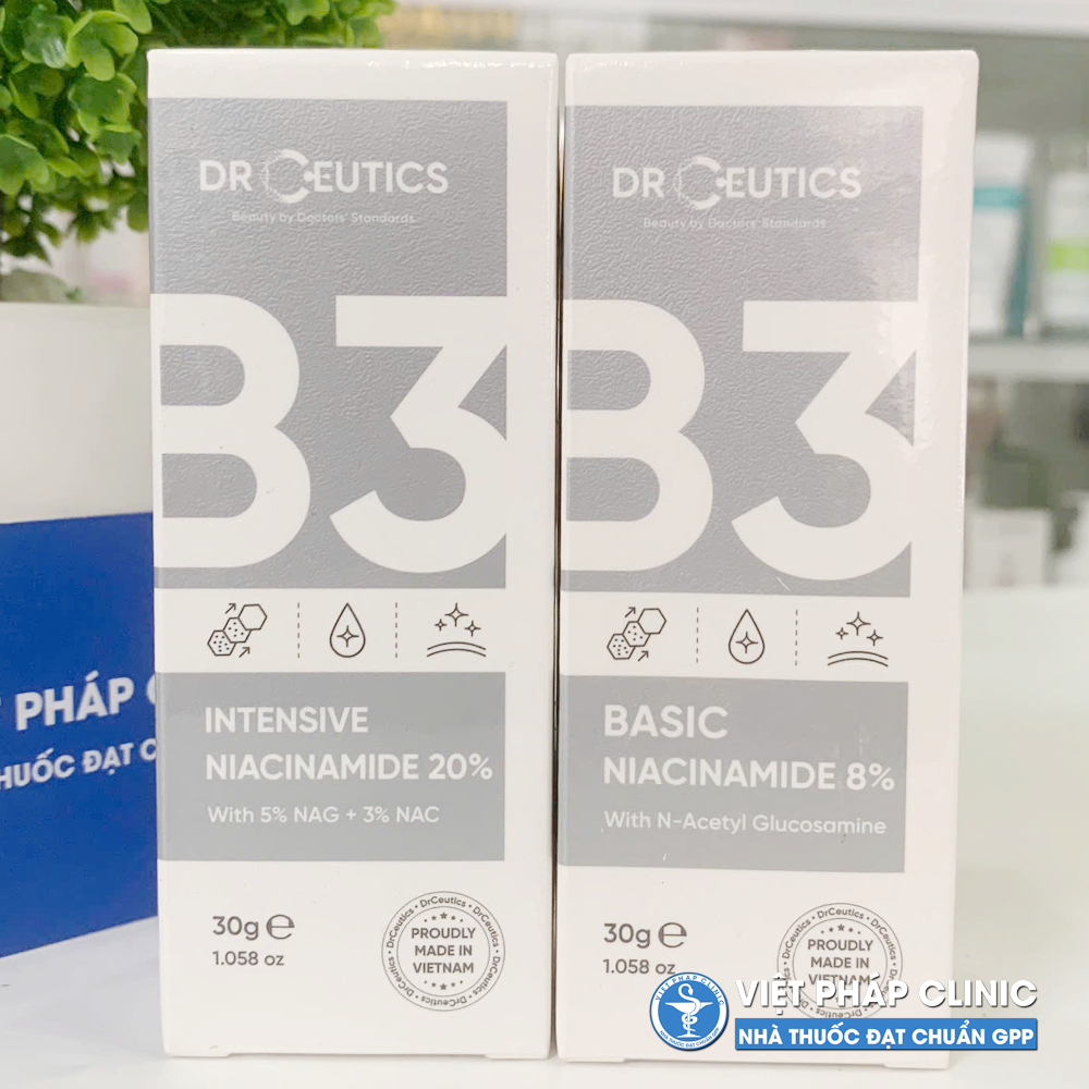 Tinh chất Serum DrCeutics B3 Niacinamide Intensive 20%/ Basic Niacinamide 8% Mờ Thâm Nám, Kiềm Dầu 3