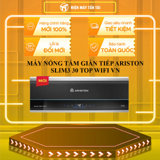 SLIM3 30 TOP WIFI VN - Máy nước nóng gián tiếp Ariston 30 lít SLIM3 30 TOP WIFI VN - TOÀN QUỐC