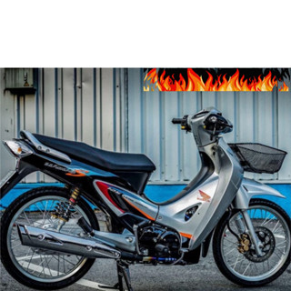 Tem rời mẫu Wave S 125 thái xanh cam cho Future 2 bạc đen