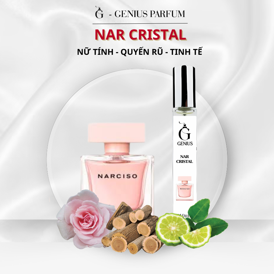 Nước Hoa Nữ Narciso Cristal chai chiết 10ml 20ml Hương Thơm Nữ tính, Quyến rũ, Tinh tế