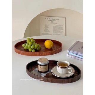 Khay gỗ trang trí decor , đĩa gỗ đựng đồ