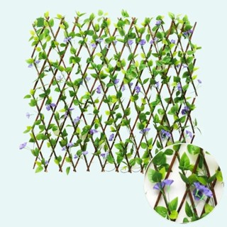 Giàn Hoa Lá Tím Trang Trí 70cmx2m, Hàng Rào Hoa Nhân Tạo Trang Trí nhà cửa, sân vườn