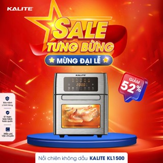 Nồi chiên không dầu cỡ lớn Kalite KL1500 dung tích 15L lọc dầu mỡ 95% công suất 1700W, bảo hành 24 tháng