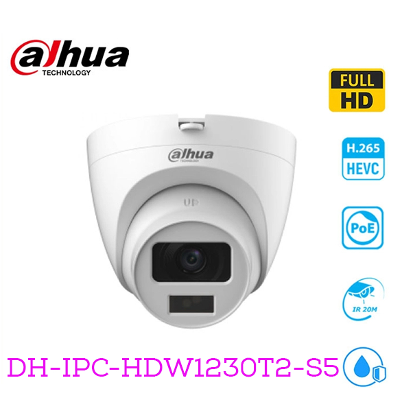 Camera IP Dahua 2.0 góc rộng ( Trong nhà ) POE