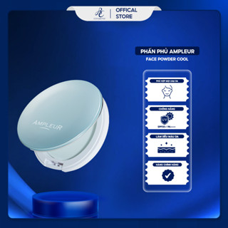 Phấn phủ AMPLEUR Face Powder Cool Nhật Bản giúp kiềm dầu dưỡng da nâng tone trắng tự nhiên 10 gram