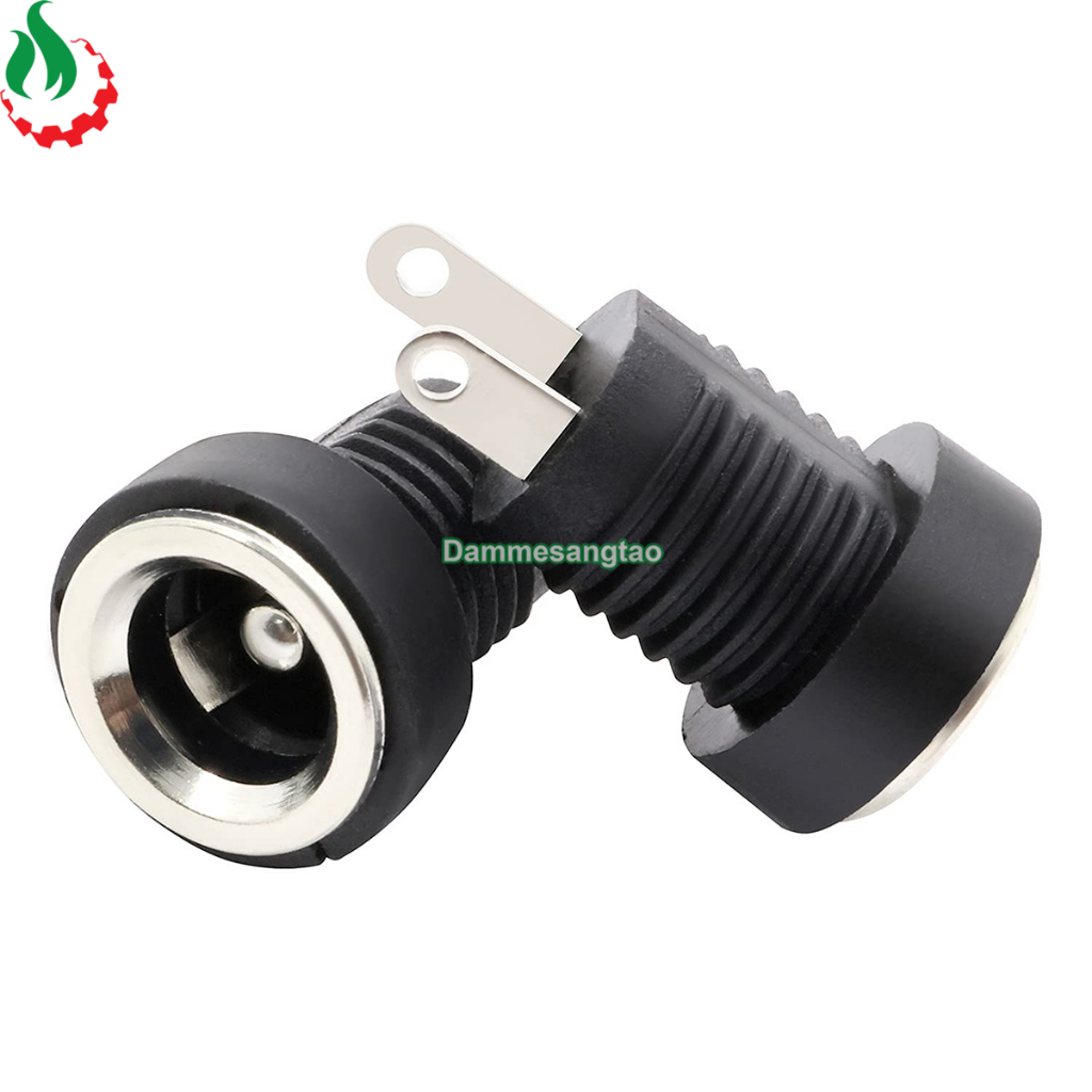 Jack Sạc Dc 022B Chuẩn 5.5Mm X 2.1Mm (Có Cao Su Chống Nước)