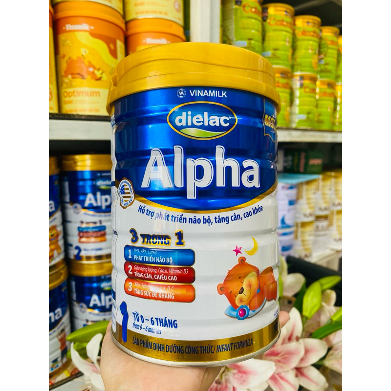 Dielac Alpha số 1, số 2 lon 900g